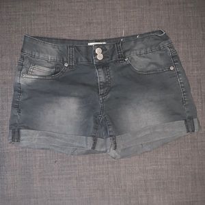 Mudd dark gray/black jean shorts